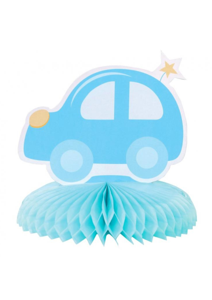 Dekoracja na stół rozeta auto It's a Boy